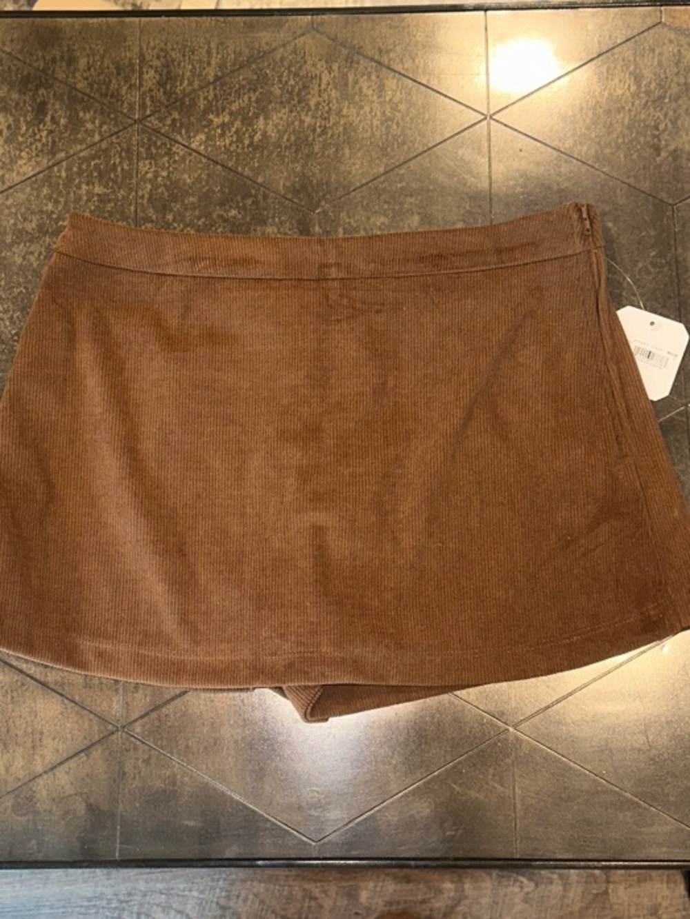 NEW Altar'd State Brown Corduroy Mini Skort